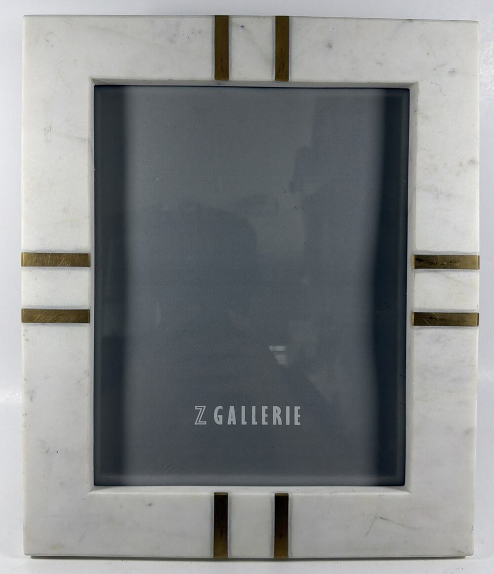 Z Gallerie White Marble/Stone 8x10 Photo Frame